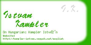 istvan kampler business card